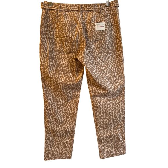 NEW Anthropologie The Wanderer Leopard/Animal Print Utility Pants‎ Sz 28 - Picture 4 of 8